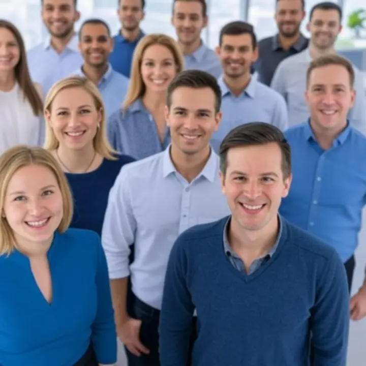 Uśmiechnięty, przyjazny zespół platformy Livoryxan